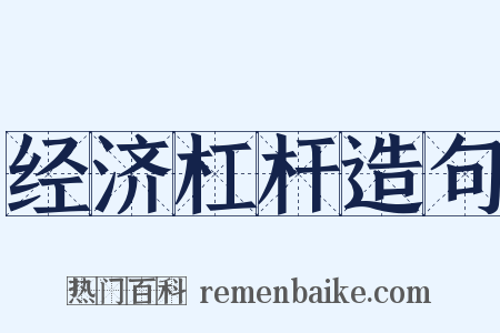 经济杠杆造句是什么意思的图片